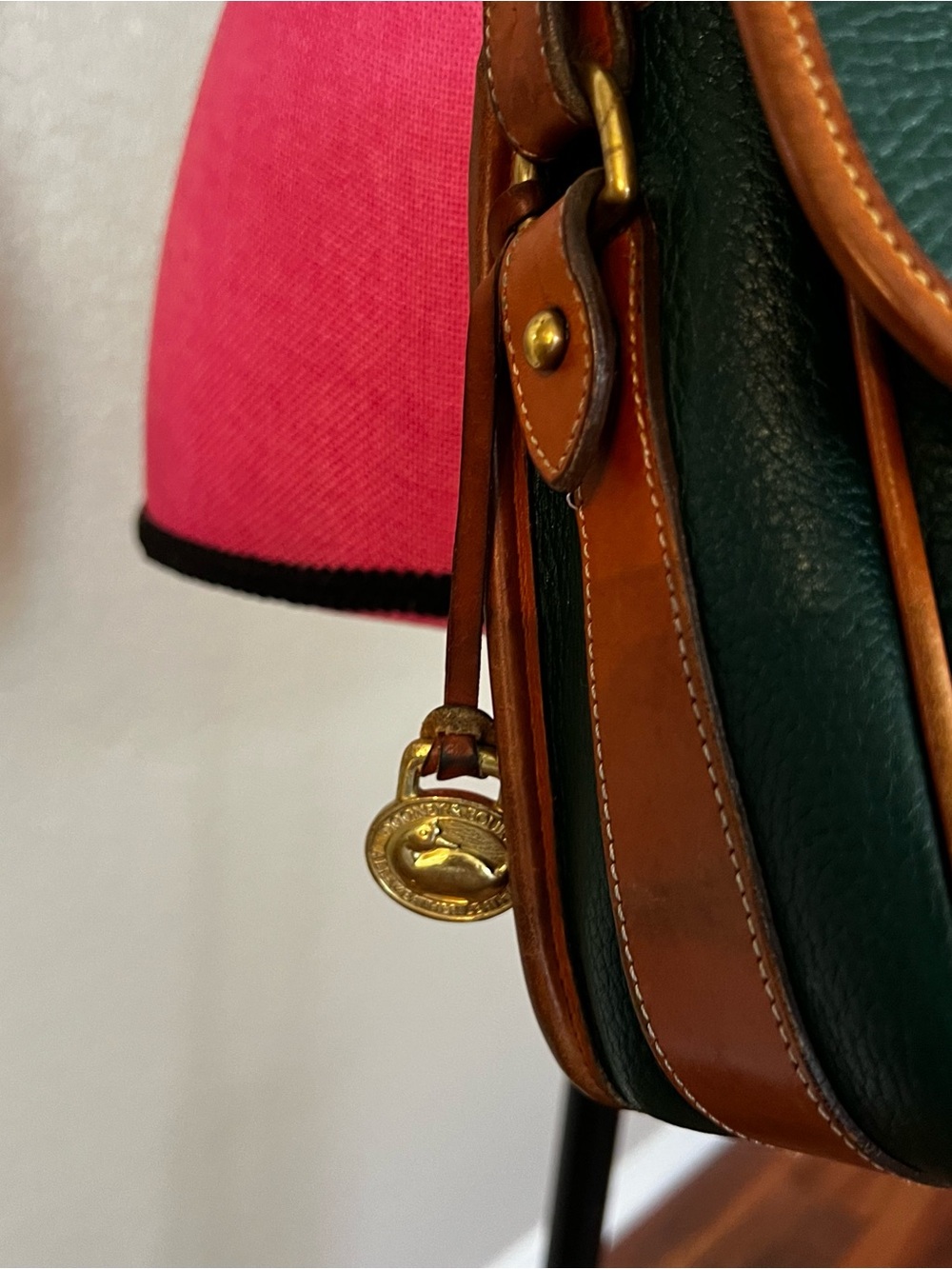 Dooney & Bourke Green All Weather Leather Vintage Crossbody Bag - Picture 3 of 12